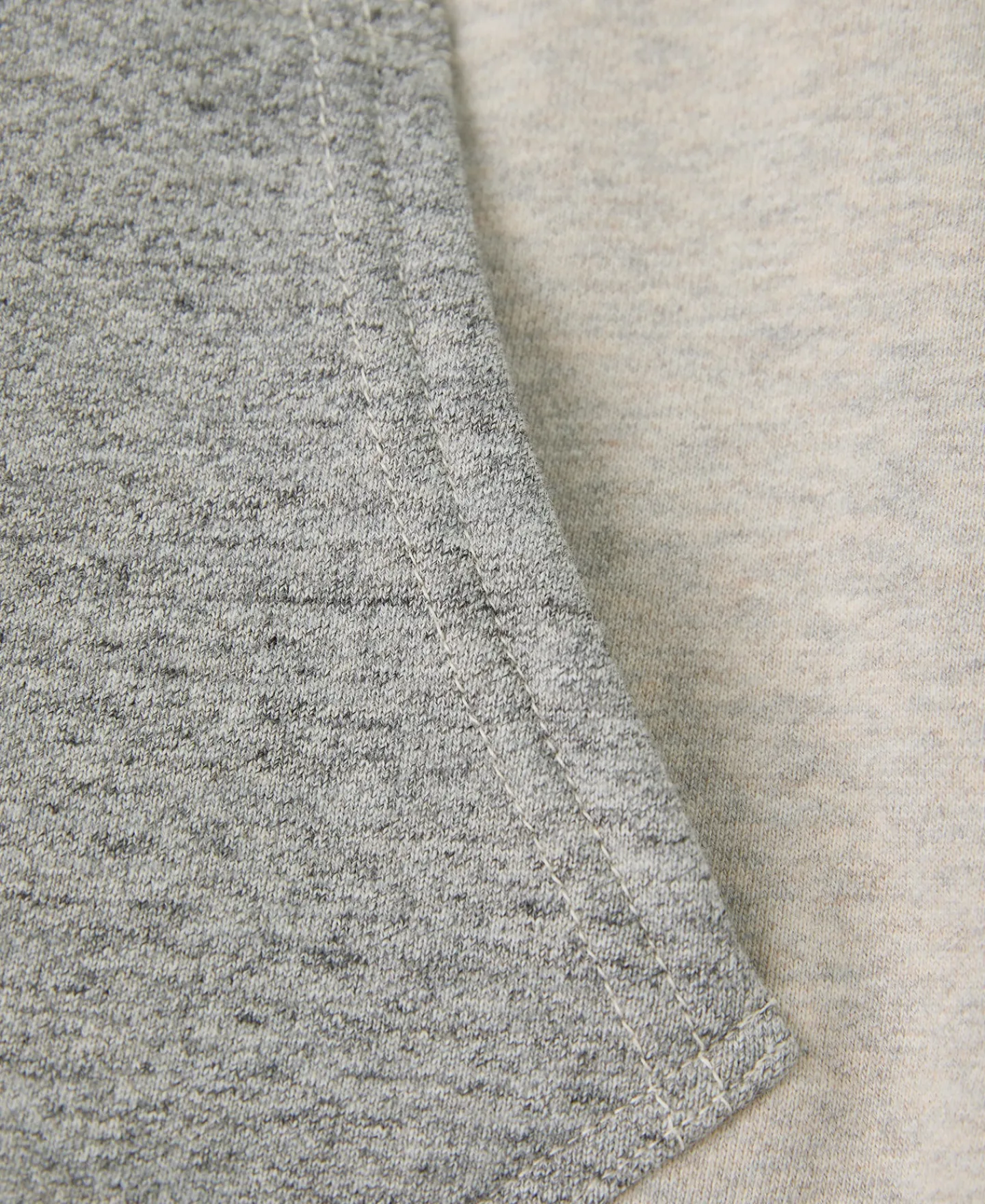 New Lot 117 Double V-Gusset After Hoodie - Oatmeal/Gray Sweatshirts&hoodies