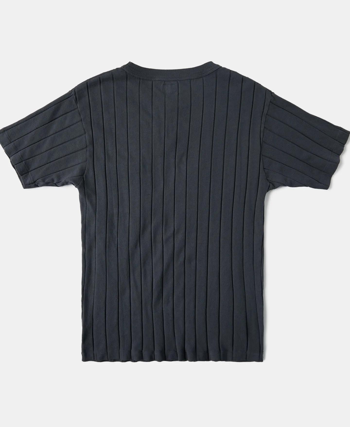 Sale Lot 105 Drop Needle Ribbed Pocket T-Shirt - Dark Gray Short Sleeve T-Shirts | T-shirts