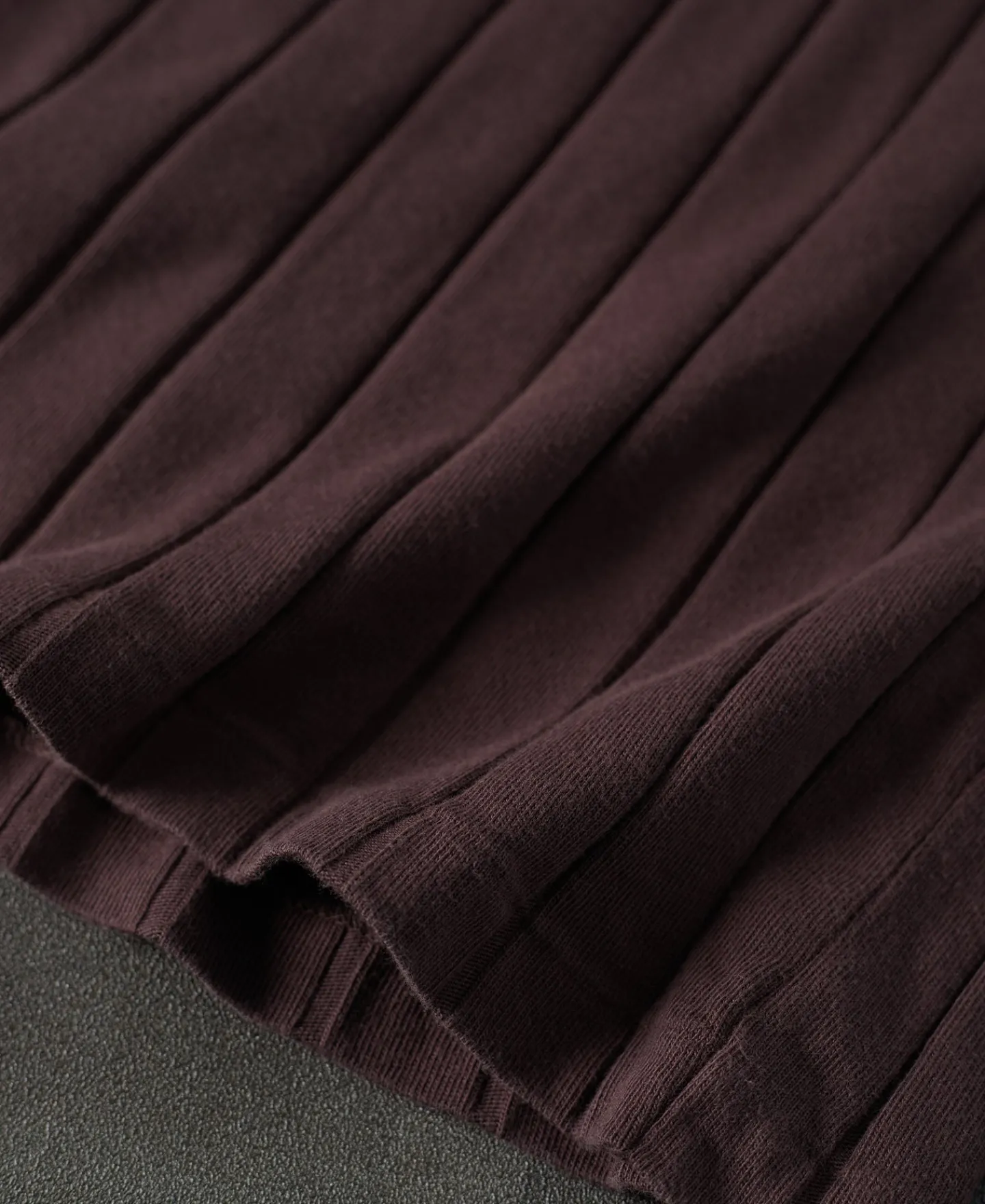 Sale Lot 105 Drop Needle Ribbed Pocket T-Shirt - Chocolate Brown Short Sleeve T-Shirts | T-shirts