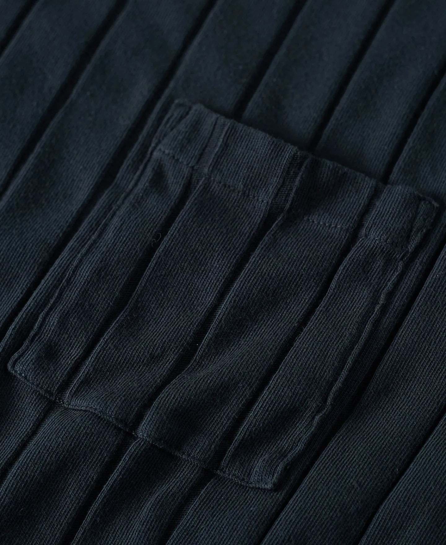 Online Lot 105 Drop Needle Ribbed Pocket T-Shirt - Charcoal Black Short Sleeve T-Shirts | T-shirts