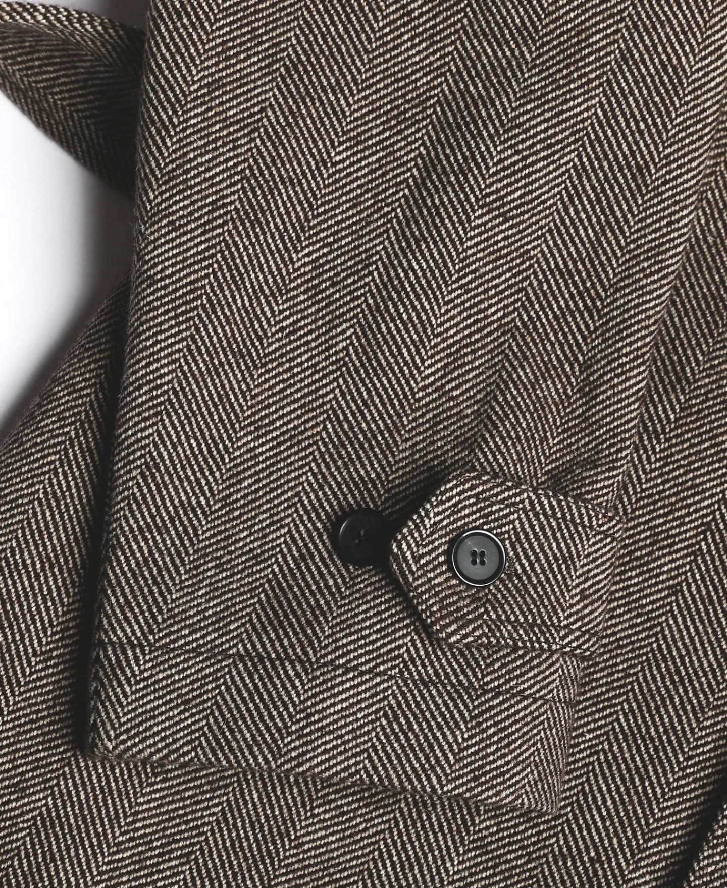 Best Lot 320 Herringbone Wool Balmacaan Long Coat Jackets&coats