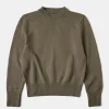 Discount Lot 916 Ivy Mock Neck Sweater - Olive Knitwear&sweaters
