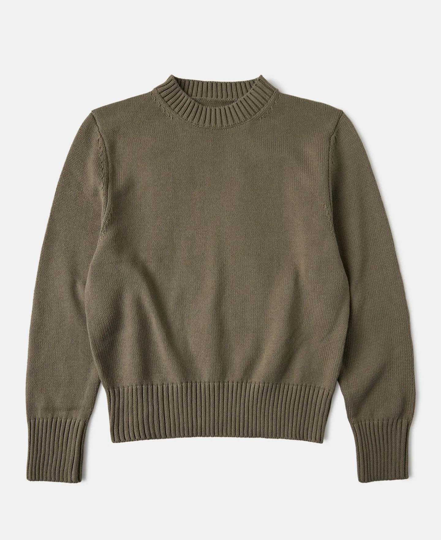 Discount Lot 916 Ivy Mock Neck Sweater - Olive Knitwear&sweaters