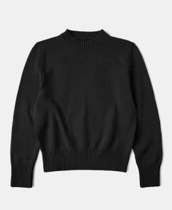 Outlet Lot 916 Ivy Mock Neck Sweater - Black Knitwear&sweaters