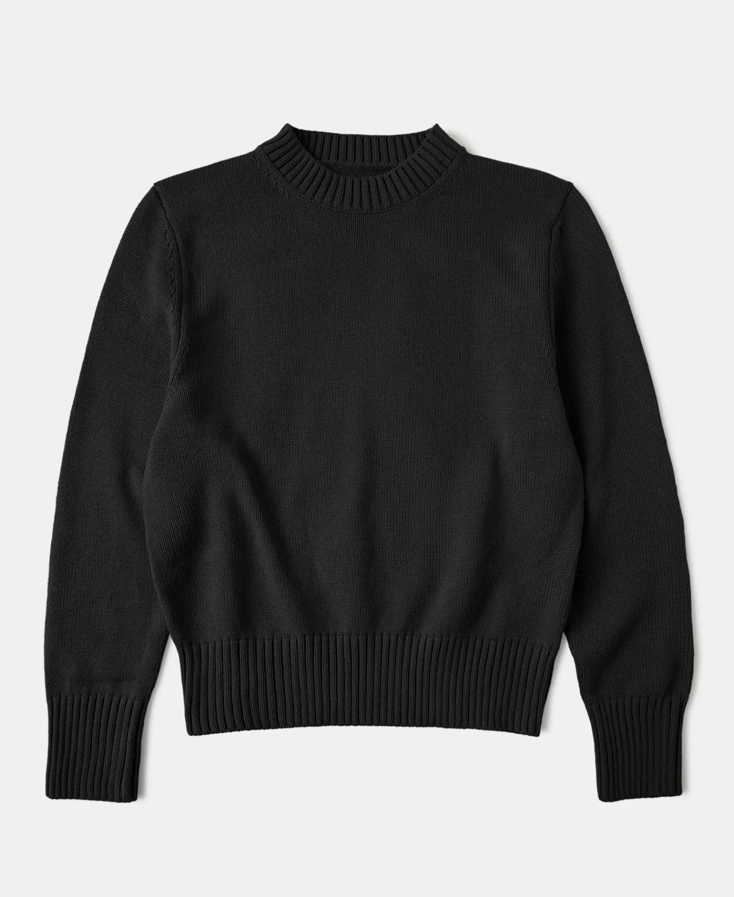 Outlet Lot 916 Ivy Mock Neck Sweater - Black Knitwear&sweaters