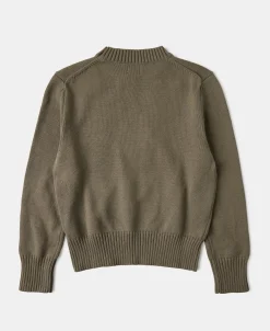 Discount Lot 916 Ivy Mock Neck Sweater - Olive Knitwear&sweaters