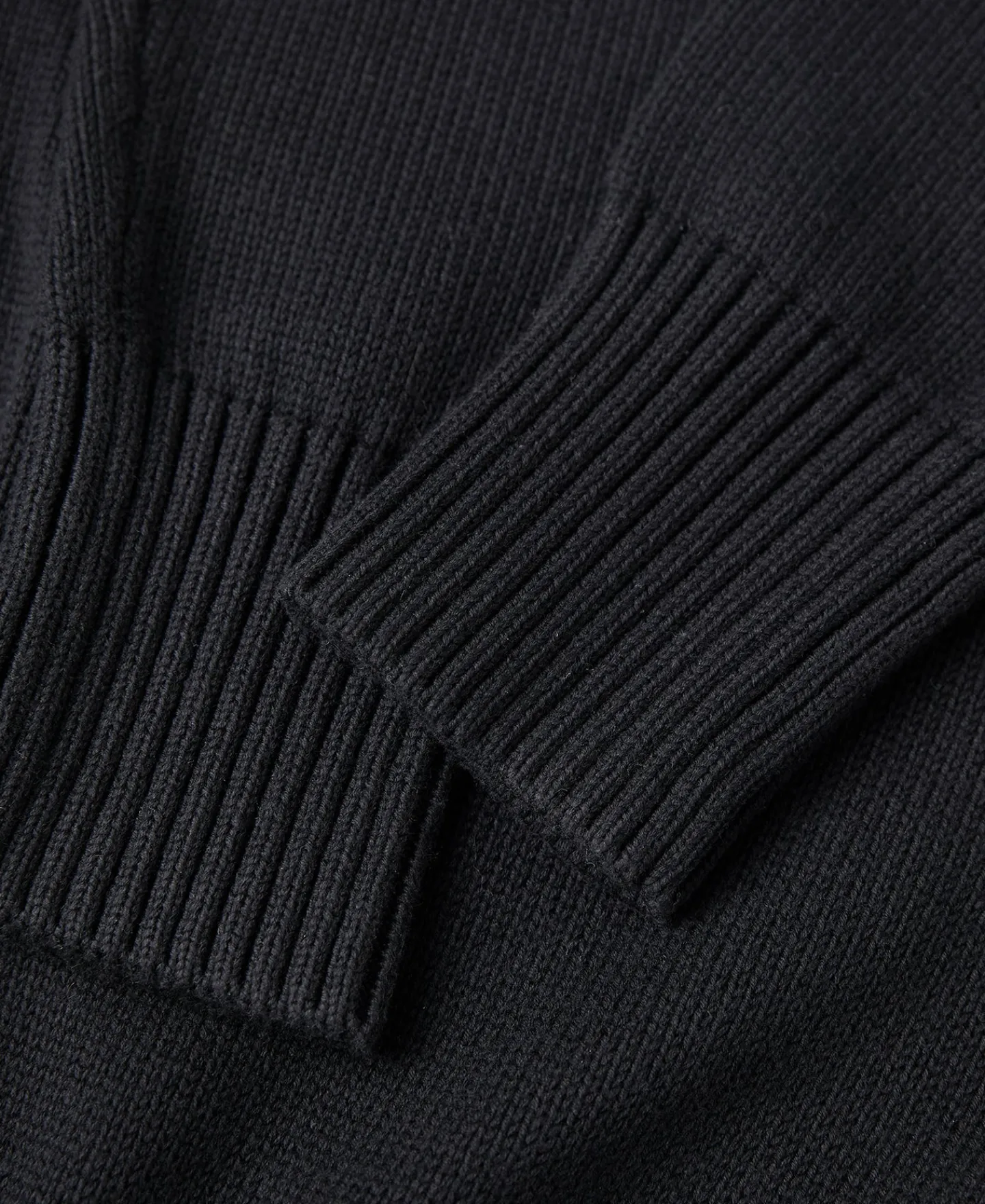 Outlet Lot 916 Ivy Mock Neck Sweater - Black Knitwear&sweaters
