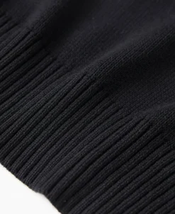Outlet Lot 916 Ivy Mock Neck Sweater - Black Knitwear&sweaters
