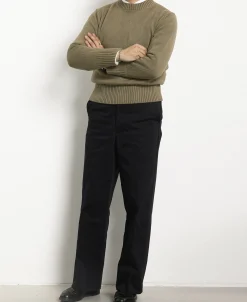 Discount Lot 916 Ivy Mock Neck Sweater - Olive Knitwear&sweaters