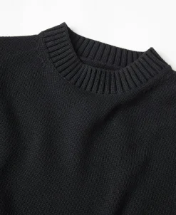 Outlet Lot 916 Ivy Mock Neck Sweater - Black Knitwear&sweaters