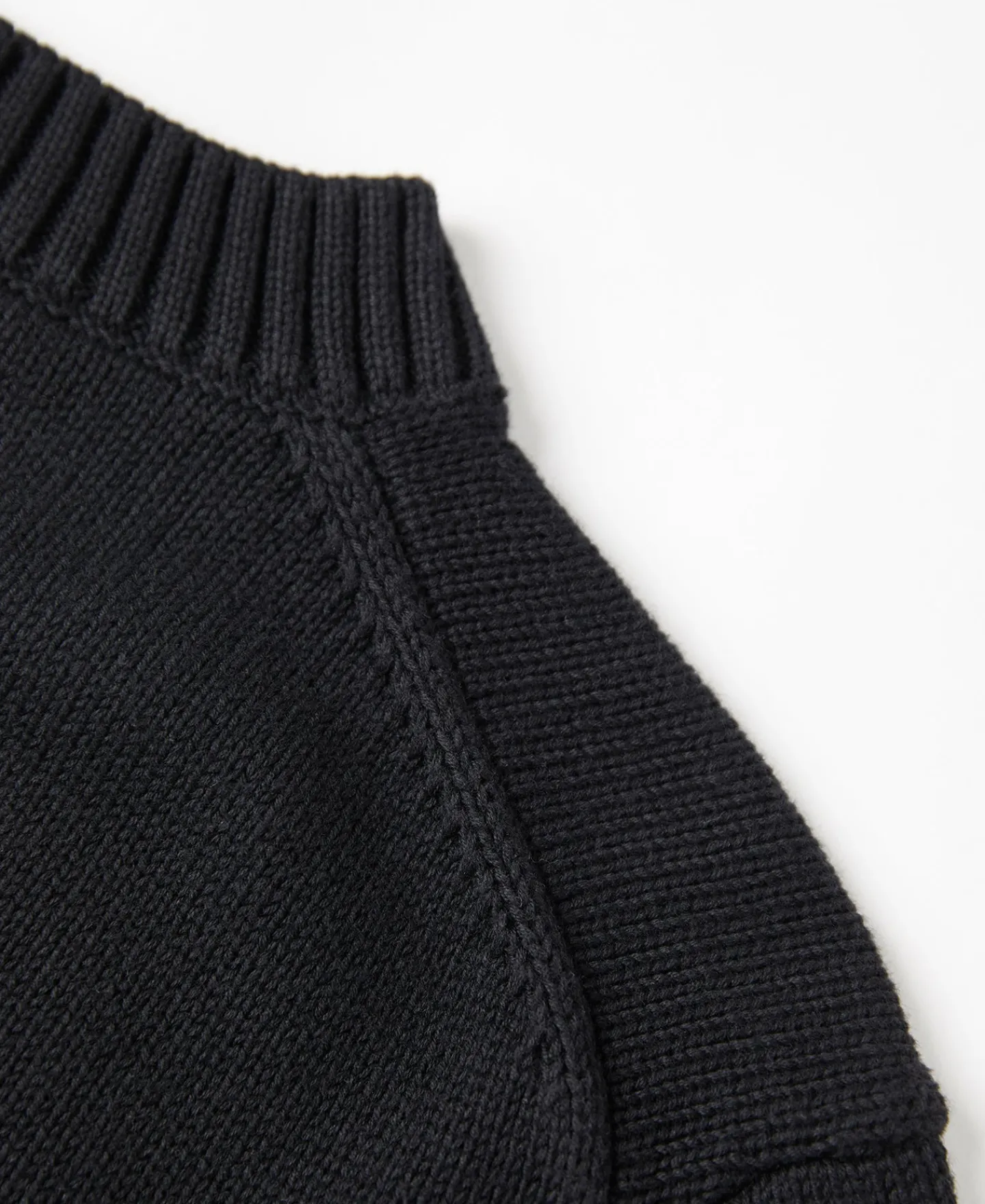 Outlet Lot 916 Ivy Mock Neck Sweater - Black Knitwear&sweaters