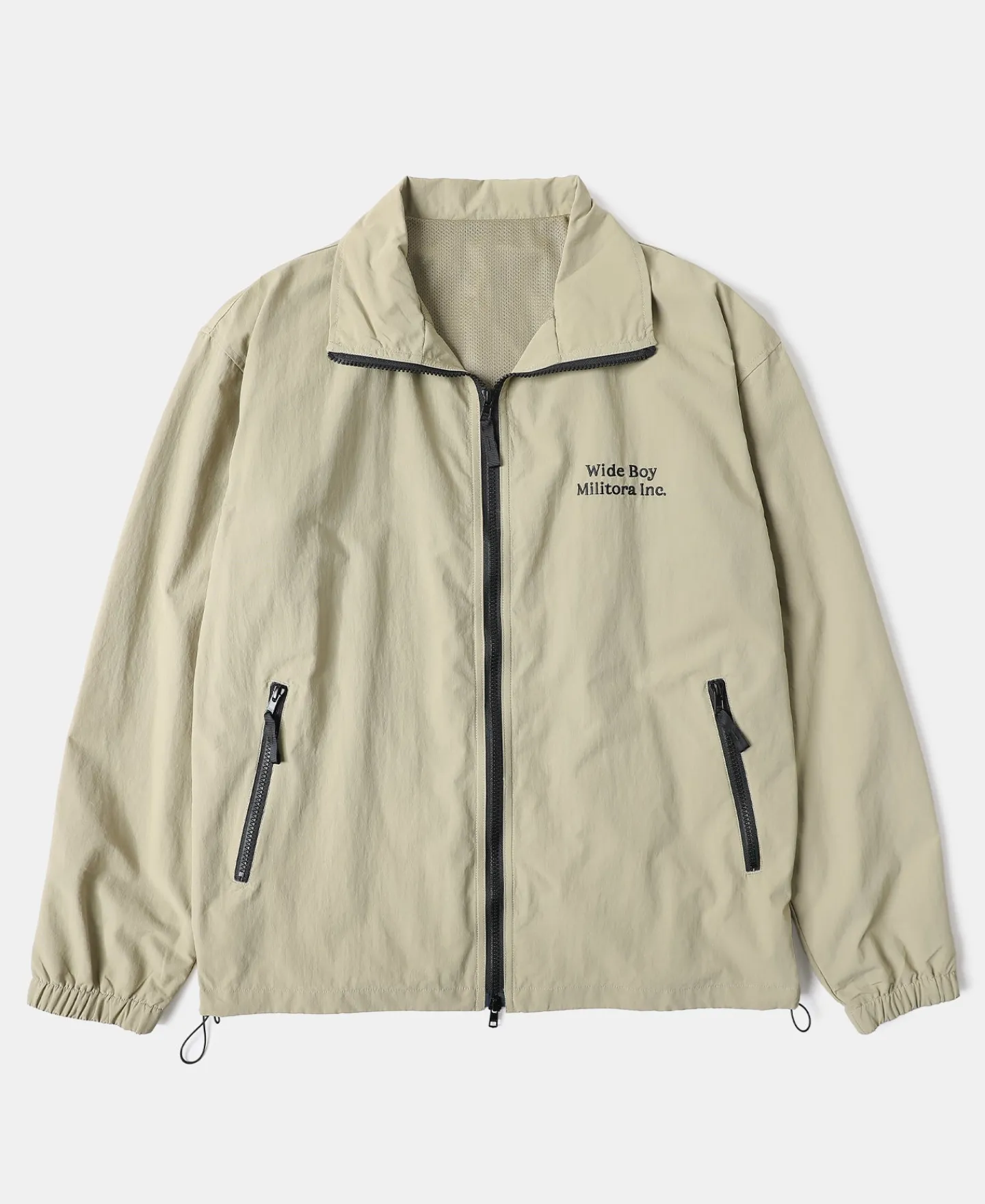 Fashion Lot 1013 Nylon Tracksuit Jacket - Khaki Jackets&coats