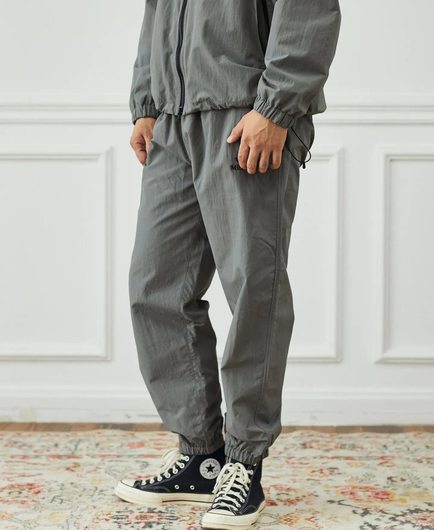 Best Lot 1013 Nylon Tracksuit Trousers - Gray Pants&trousers