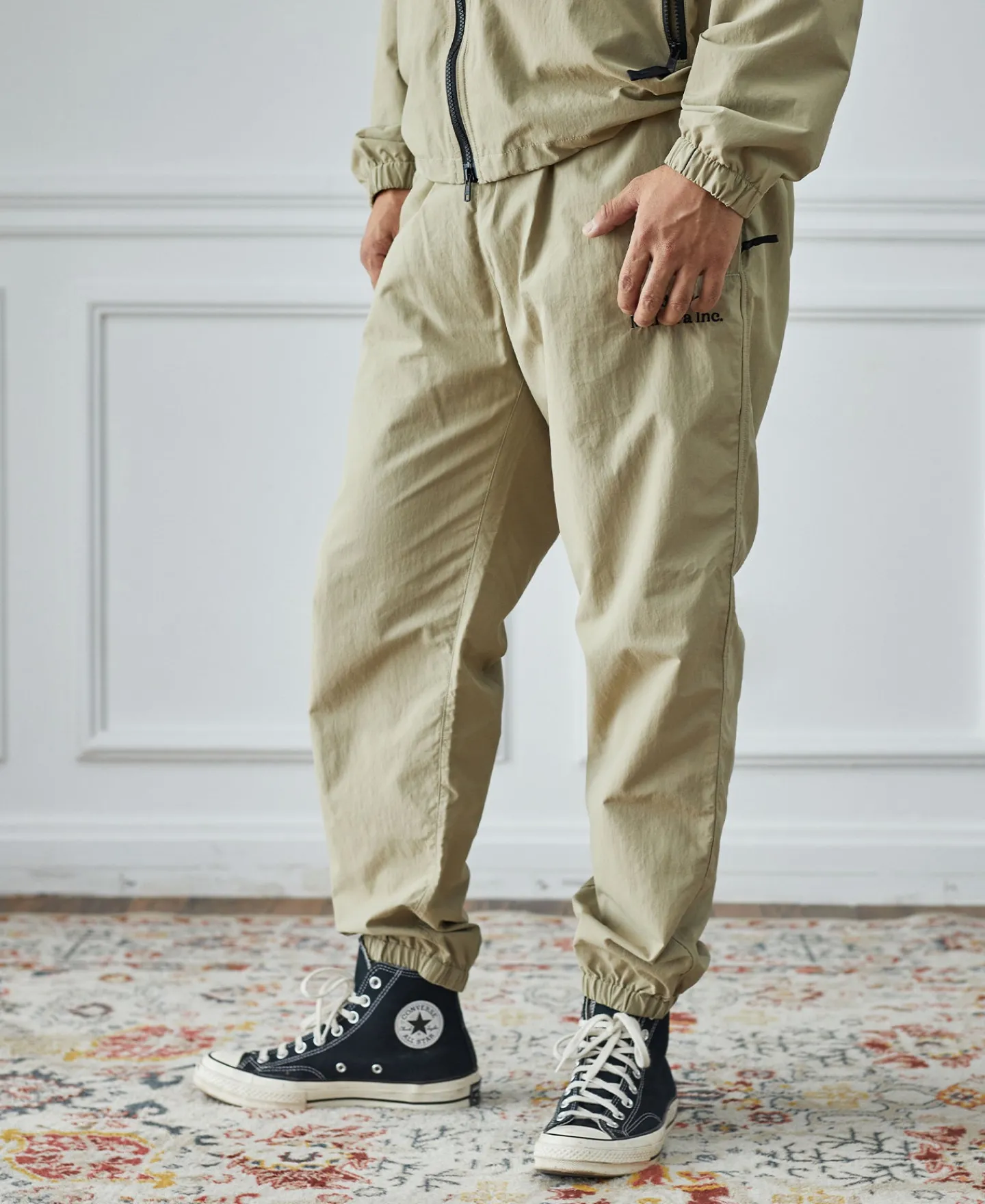 New Lot 1013 Nylon Tracksuit Trousers - Khaki Pants&trousers
