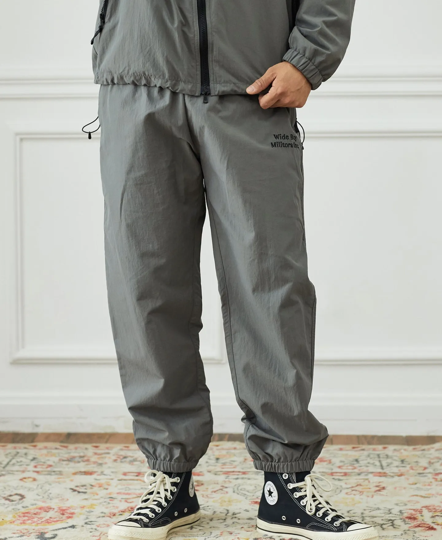 Best Lot 1013 Nylon Tracksuit Trousers - Gray Pants&trousers