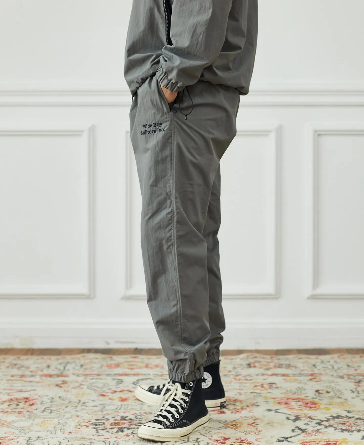 Best Lot 1013 Nylon Tracksuit Trousers - Gray Pants&trousers