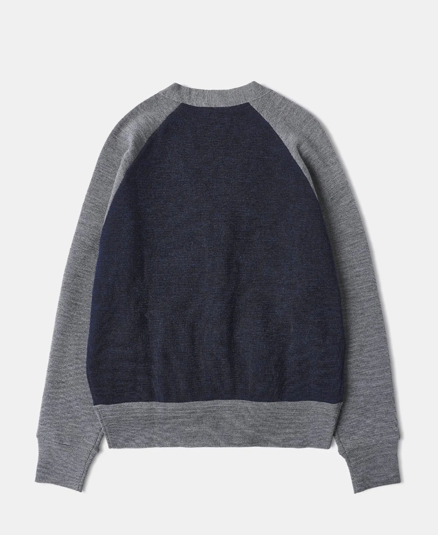 Fashion Lot 913 1940s Contrast Wool Cardigan - Navy/Gray Knitwear&sweaters