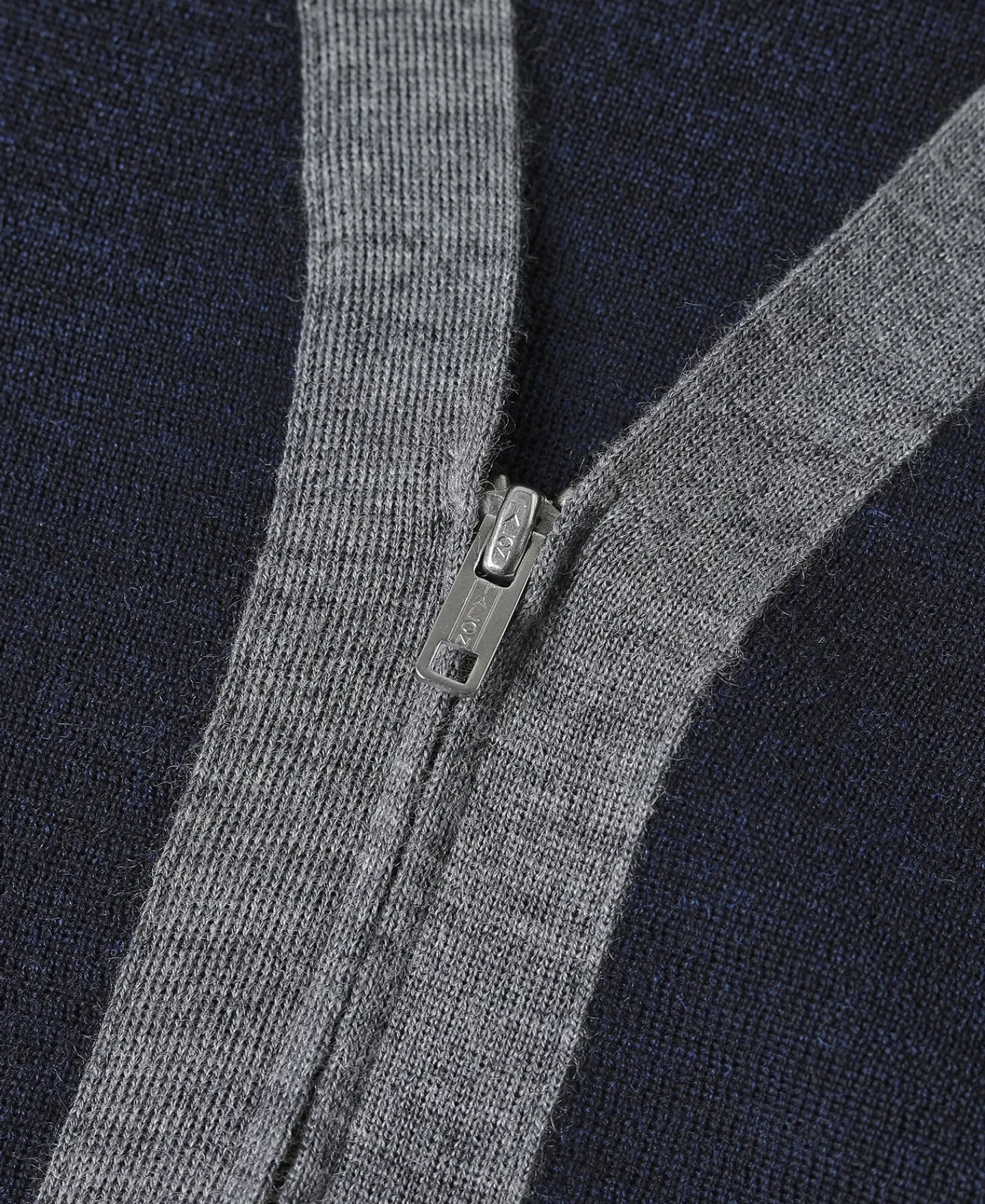 Fashion Lot 913 1940s Contrast Wool Cardigan - Navy/Gray Knitwear&sweaters