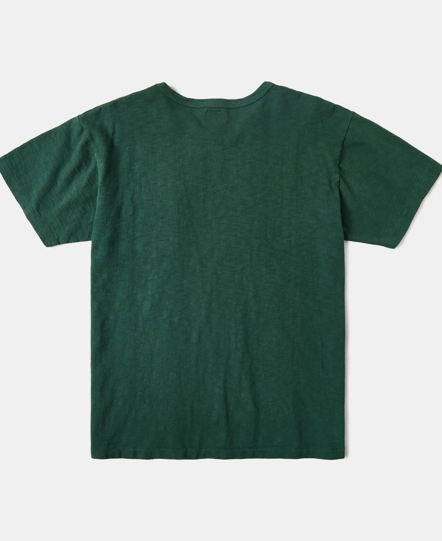 Sale Lot 102 1940s Heavyweight Slub Pocket T-Shirt - Dark Green Short Sleeve T-Shirts | T-shirts