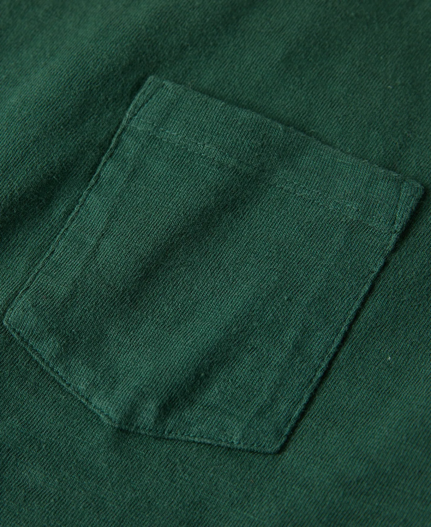 Sale Lot 102 1940s Heavyweight Slub Pocket T-Shirt - Dark Green Short Sleeve T-Shirts | T-shirts
