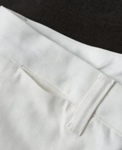 New Lot 826 1940s Herringbone Work Trousers - White Pants&trousers