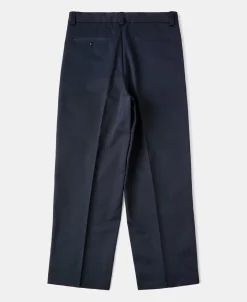 Sale Lot 829 1940s High-Waisted Work Trousers - Navy Pants&trousers