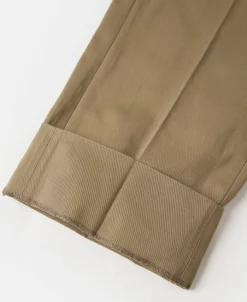 Fashion Lot 829 1940s High-Waisted Work Trousers - Khaki Pants&trousers