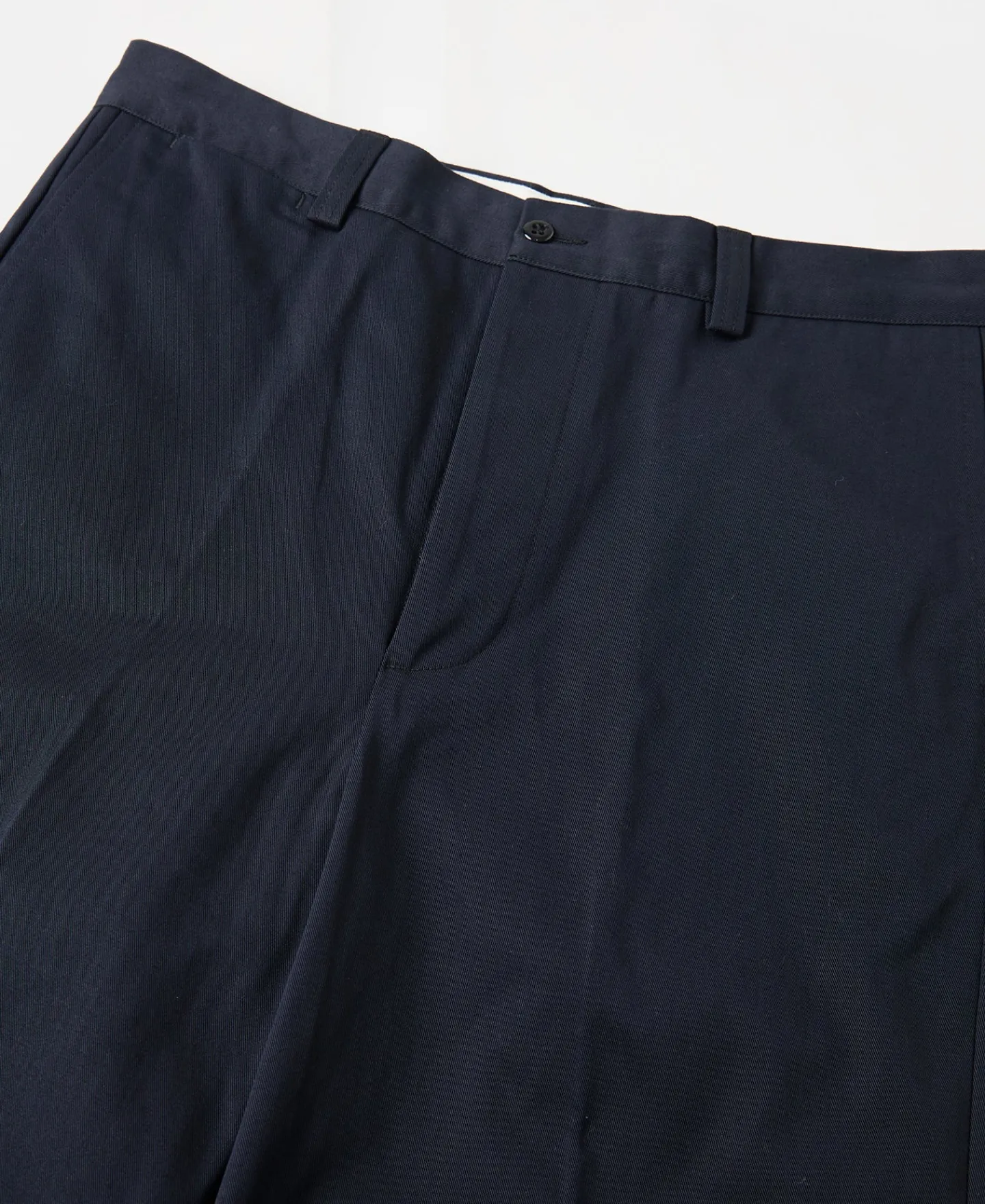 Sale Lot 829 1940s High-Waisted Work Trousers - Navy Pants&trousers