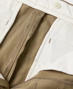 Fashion Lot 829 1940s High-Waisted Work Trousers - Khaki Pants&trousers