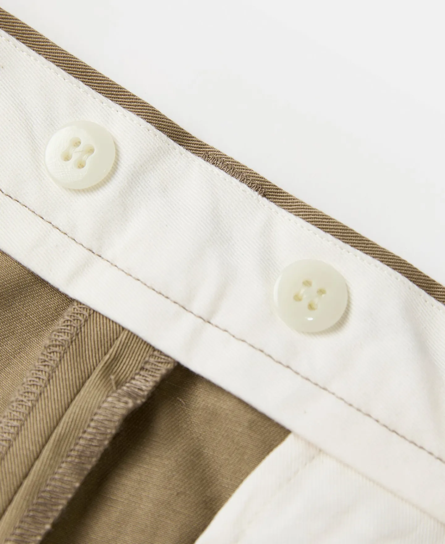 Fashion Lot 829 1940s High-Waisted Work Trousers - Khaki Pants&trousers
