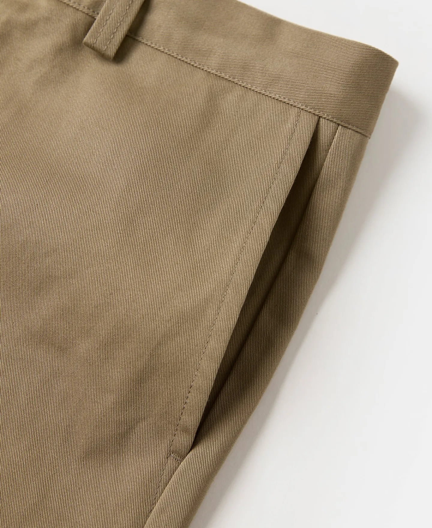 Fashion Lot 829 1940s High-Waisted Work Trousers - Khaki Pants&trousers