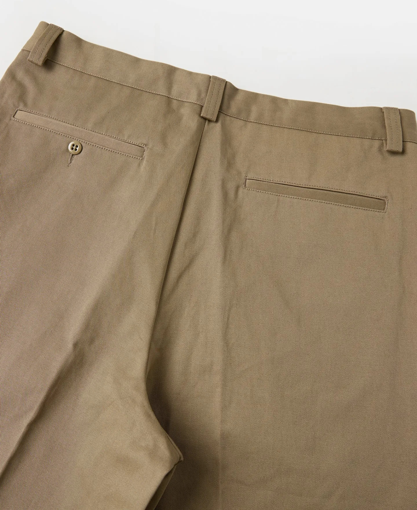 Fashion Lot 829 1940s High-Waisted Work Trousers - Khaki Pants&trousers