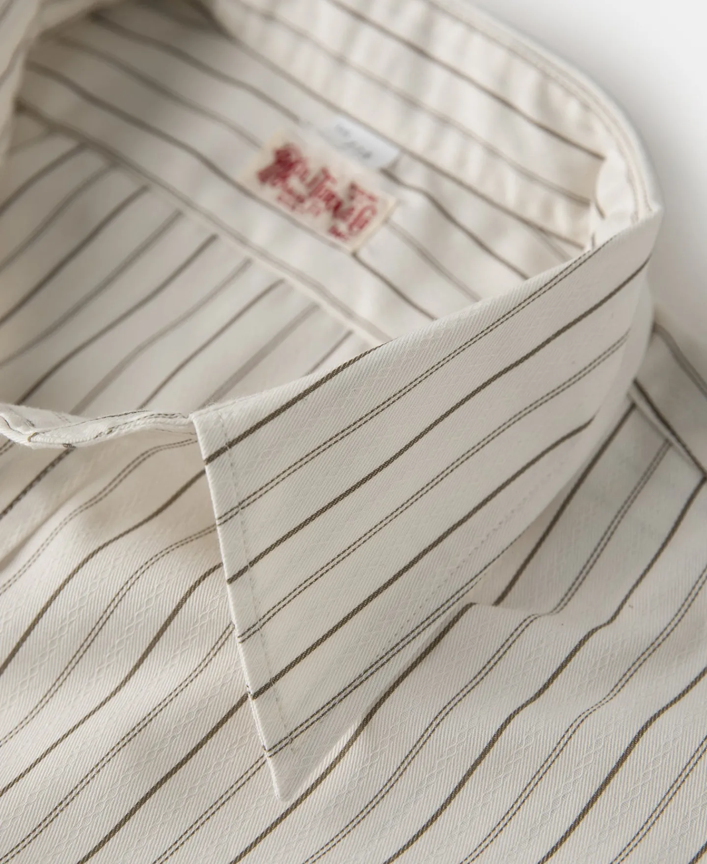 Best Lot 215 1930s Jacquard Fine Stripe Dress Shirt Long Sleeve Shirts | Shirts