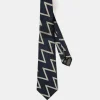 Sale Lot 604 1930s Jacquard Silk Tie - Dark Blue Ties&pocket Squares