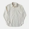 Clearance Lot 215 1930s Jacquard Stripe Point Collar Dress Shirt Long Sleeve Shirts | Shirts