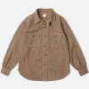 Best Lot 217 1940s Pointed Collar Salt & Pepper Shirt - Chestnut Brown Long Sleeve Shirts | Shirts