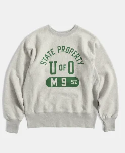 Discount Lot 113 1950s Reserve Sweatshirt - Green/Gray Sweatshirts&hoodies