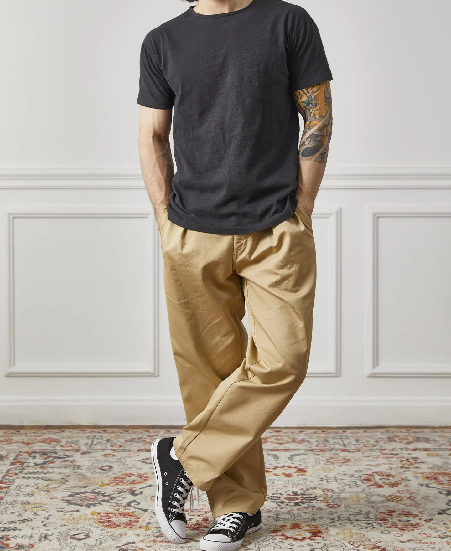 Hot Lot 103 1940s USN Slub Cotton T-Shirt - Charcoal Black Short Sleeve T-Shirts | T-shirts