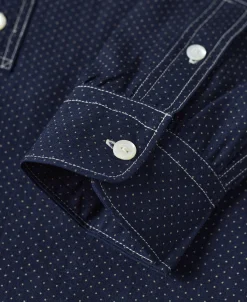 Sale Lot 211 1930s Wabash Dotted Work Shirt Long Sleeve Shirts | Shirts