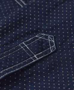 Sale Lot 211 1930s Wabash Dotted Work Shirt Long Sleeve Shirts | Shirts