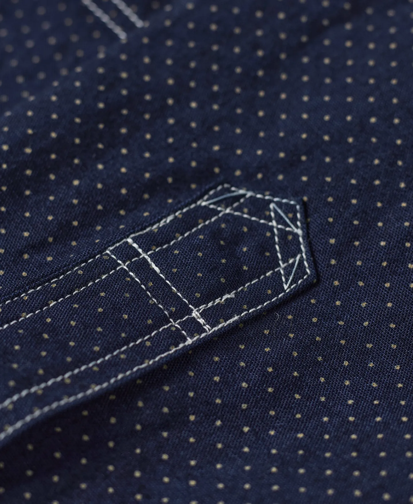 Sale Lot 211 1930s Wabash Dotted Work Shirt Long Sleeve Shirts | Shirts