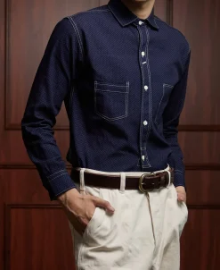 Sale Lot 211 1930s Wabash Dotted Work Shirt Long Sleeve Shirts | Shirts
