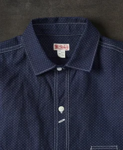 Sale Lot 211 1930s Wabash Dotted Work Shirt Long Sleeve Shirts | Shirts