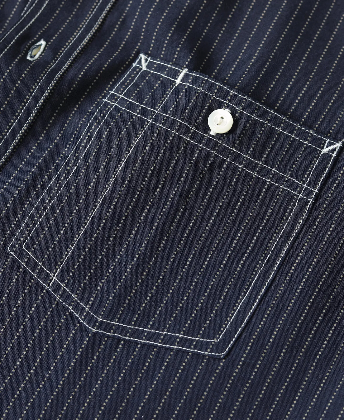 Discount Lot 210 1930s Wabash Striped Work Shirt Long Sleeve Shirts | Shirts