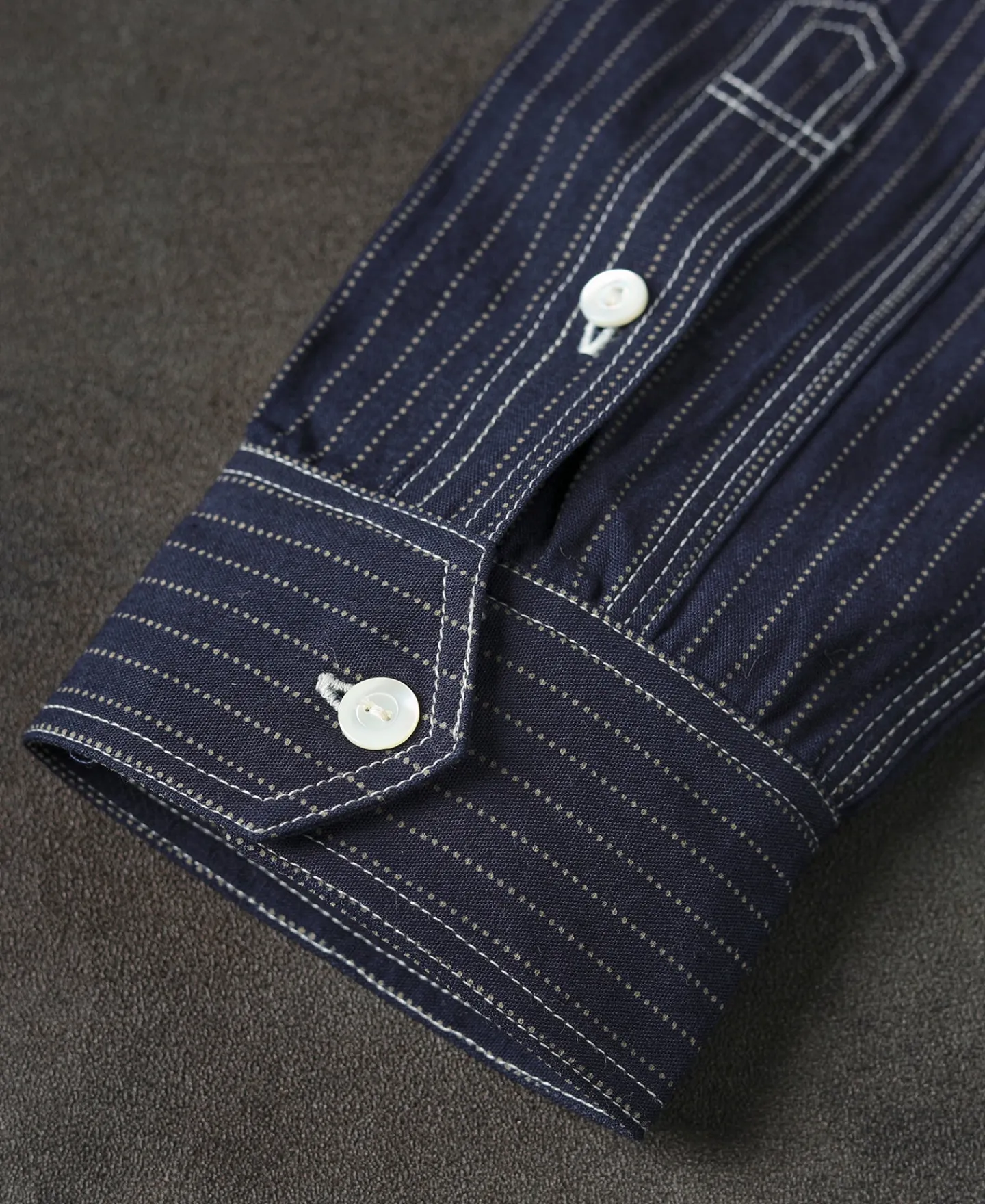 Discount Lot 210 1930s Wabash Striped Work Shirt Long Sleeve Shirts | Shirts