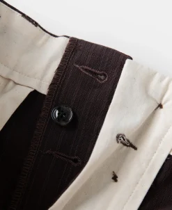 New Lot 830 1940s Wool-Blend Two Tuck Slacks Pants&trousers