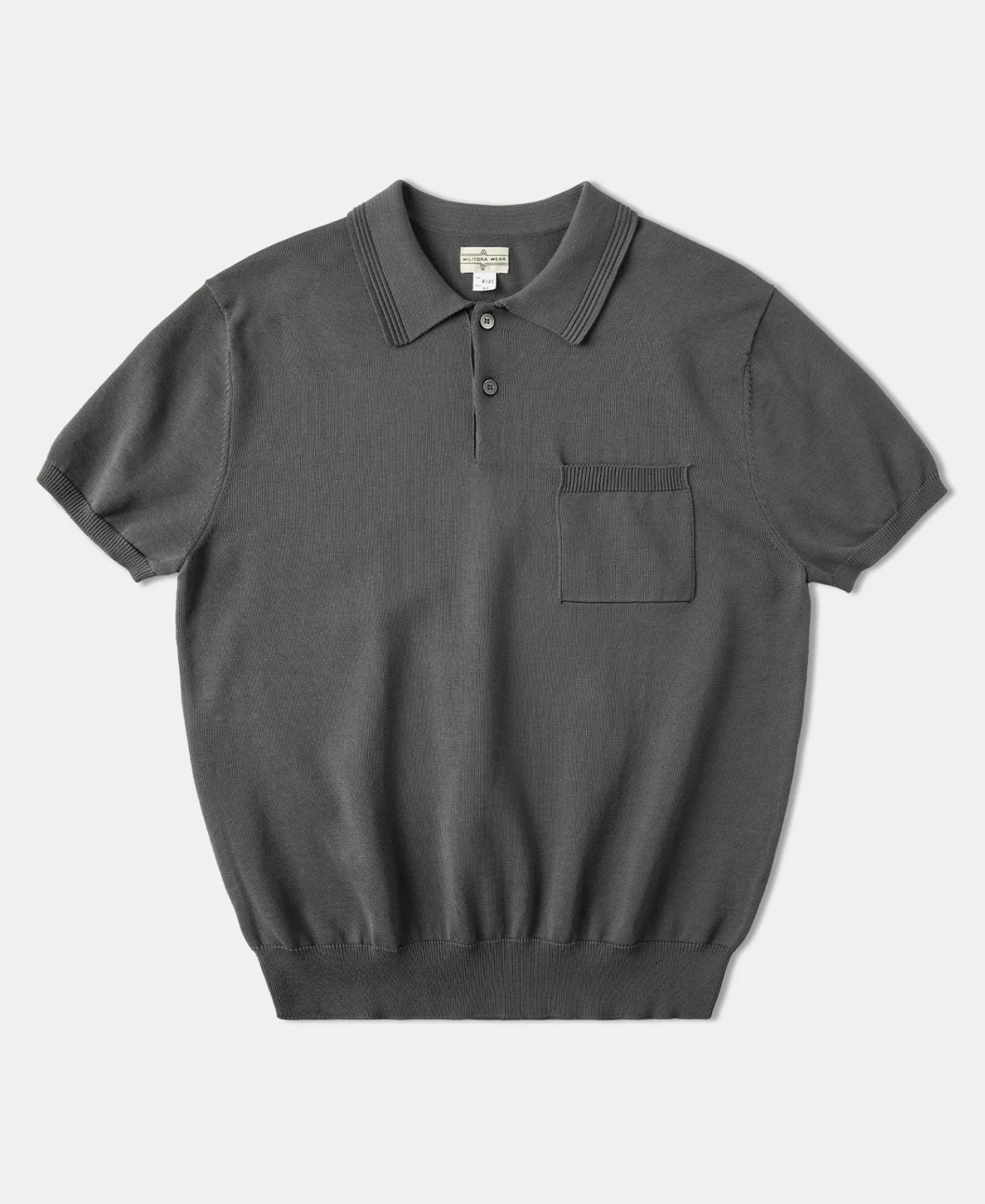 Fashion Lot 910S Knit Polo Shirt - Gray Polo Shirts | Short Sleeve T-Shirts