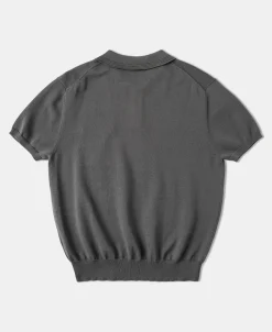 Fashion Lot 910S Knit Polo Shirt - Gray Polo Shirts | Short Sleeve T-Shirts