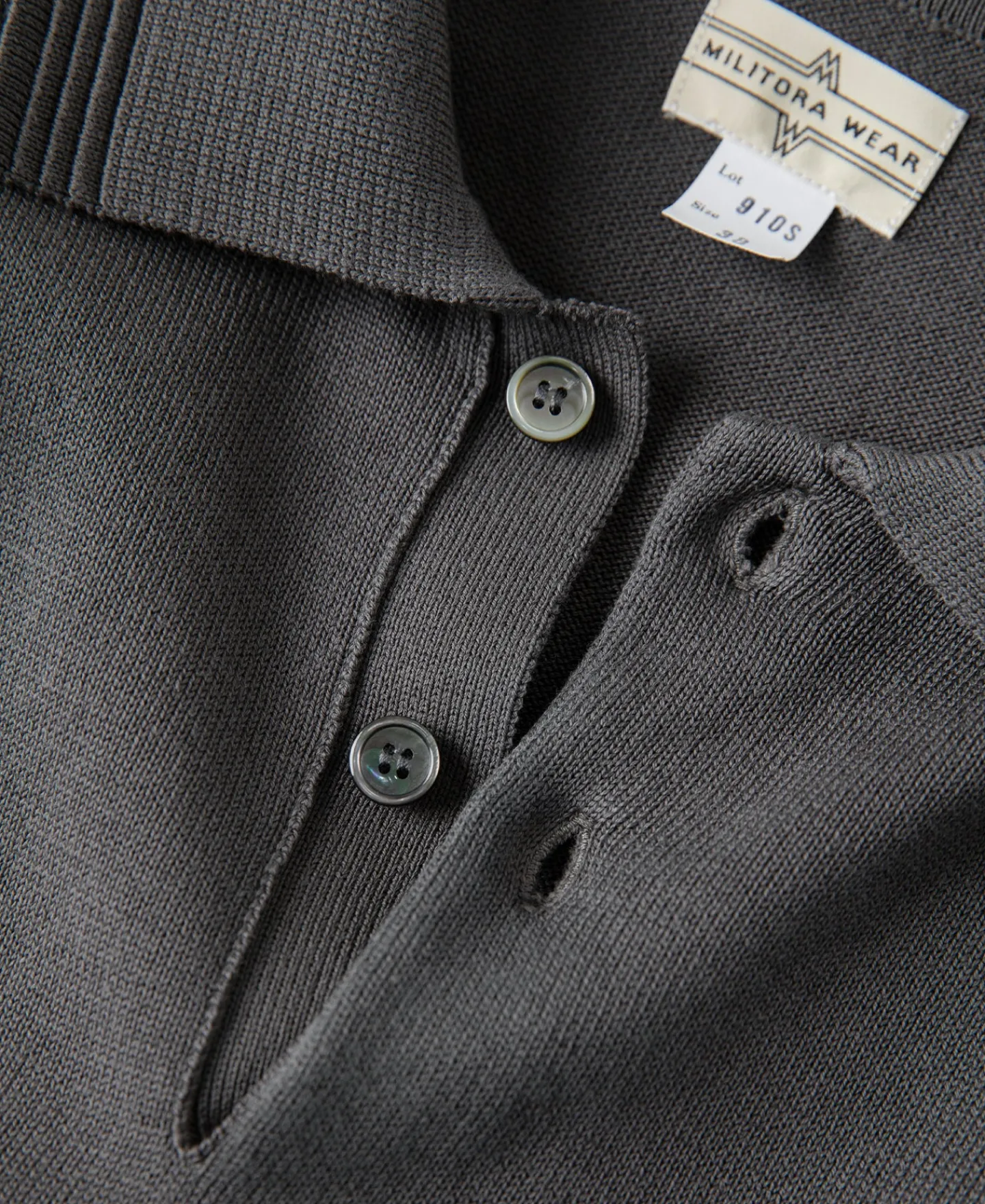 Fashion Lot 910S Knit Polo Shirt - Gray Polo Shirts | Short Sleeve T-Shirts