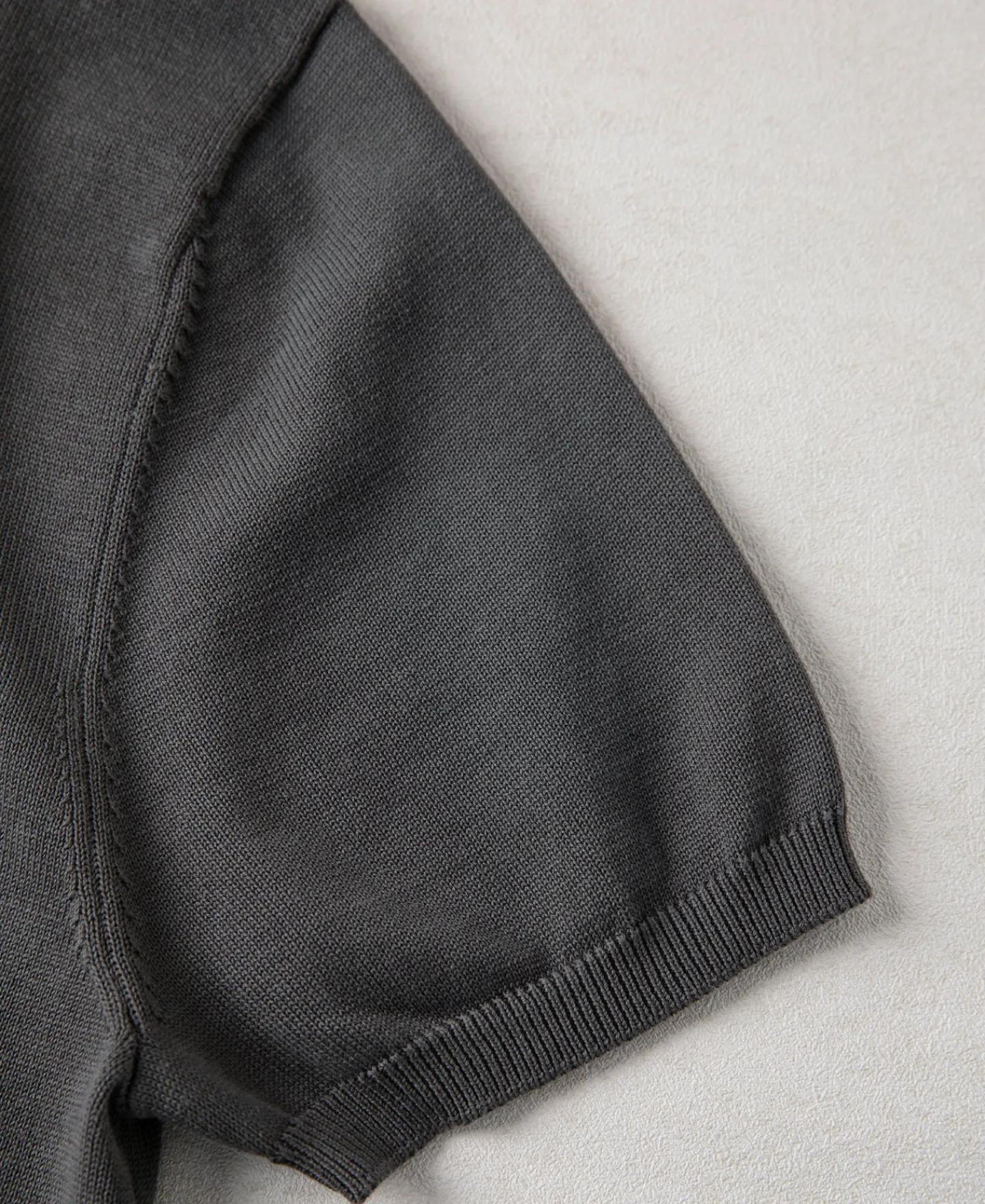 Fashion Lot 910S Knit Polo Shirt - Gray Polo Shirts | Short Sleeve T-Shirts